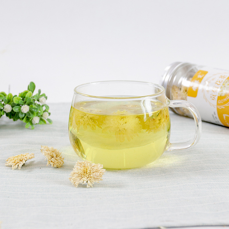 Huangshan Gong Ju (Chrysanthemum morifolium) — Dried Tribute Chrysanthemum Flower Tea, 50g Jar - Image 4
