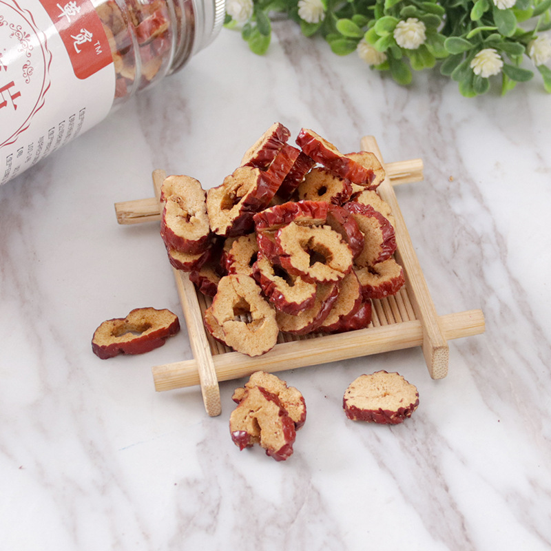 Red Jujube Slices (Ziziphus jujuba) — Dried Crispy Jujube for Tea & Daily Snacking, 80g - Image 3