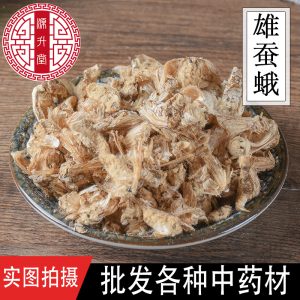 Male Silkworm Moth (Bombyx mori) — Dried Food-Herb Animal Material, 500g