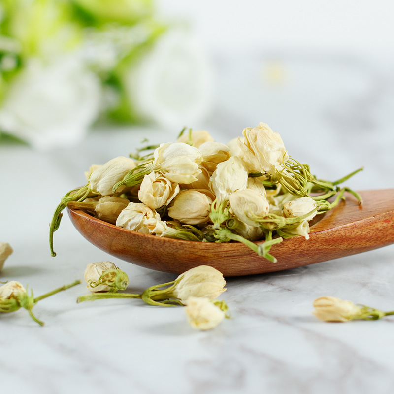 Jasmine Flower Tea (Jasminum sambac) — Dried Jasmine Buds, Loose Flower Tea, 30g Can - Image 2