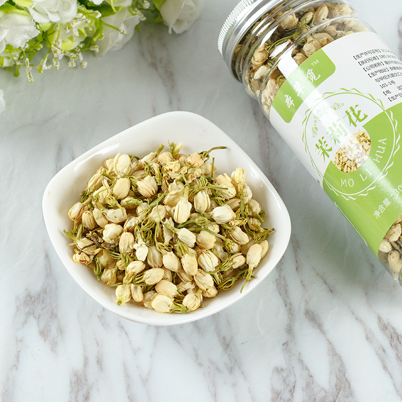 Jasmine Flower Tea (Jasminum sambac) — Dried Jasmine Buds, Loose Flower Tea, 30g Can - Image 4