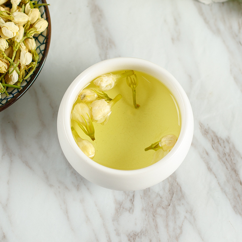 Jasmine Flower Tea (Jasminum sambac) — Dried Jasmine Buds from Guangxi Hengxian, 500g Loose Leaf - Image 2