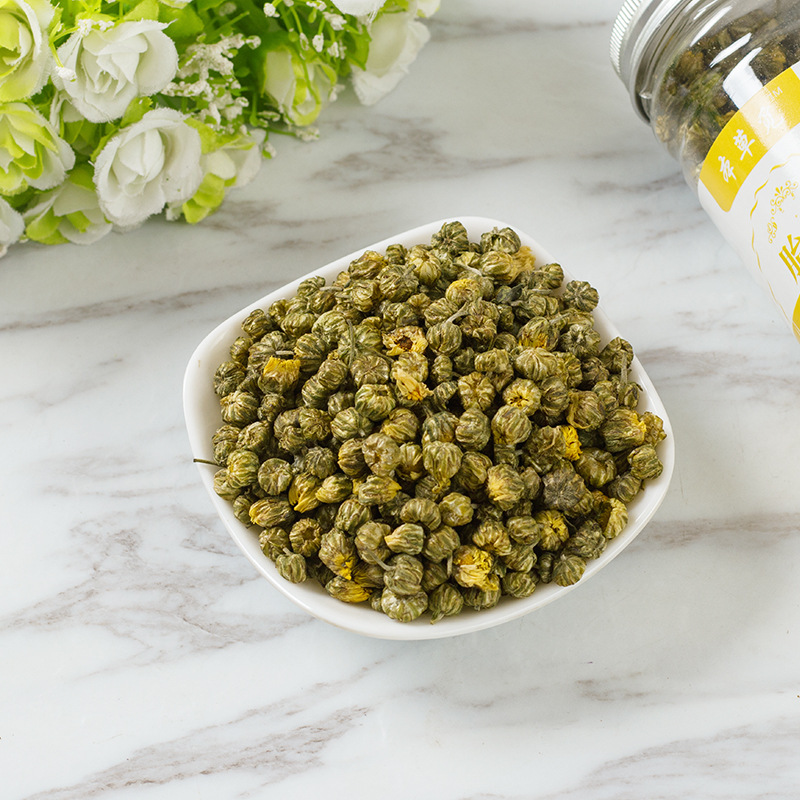 Tai Ju Bud Chrysanthemum Tea (Chrysanthemum morifolium) — Tongxiang Flower Buds, 50g Bottle - Image 4