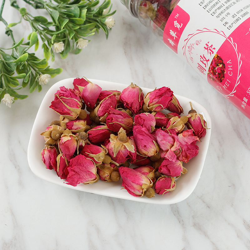 Ci Mei Flowers (Rosa davurica) — Dried Wild Rose Blossoms for Herbal Tea, 50g Jar - Image 4