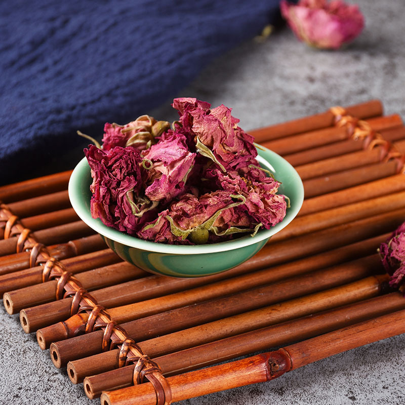 Rose Crown Buds (Rosa rugosa) — Pingyin Low-Temperature Dried Flower Tea, 500g Bulk - Image 2