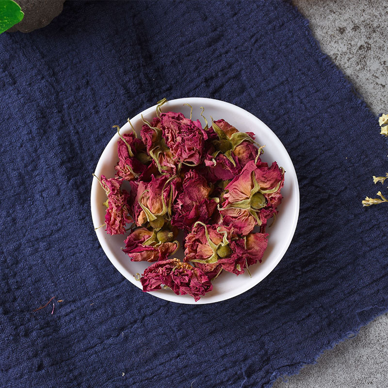 Rose Crown Buds (Rosa rugosa) — Pingyin Low-Temperature Dried Flower Tea, 500g Bulk - Image 4