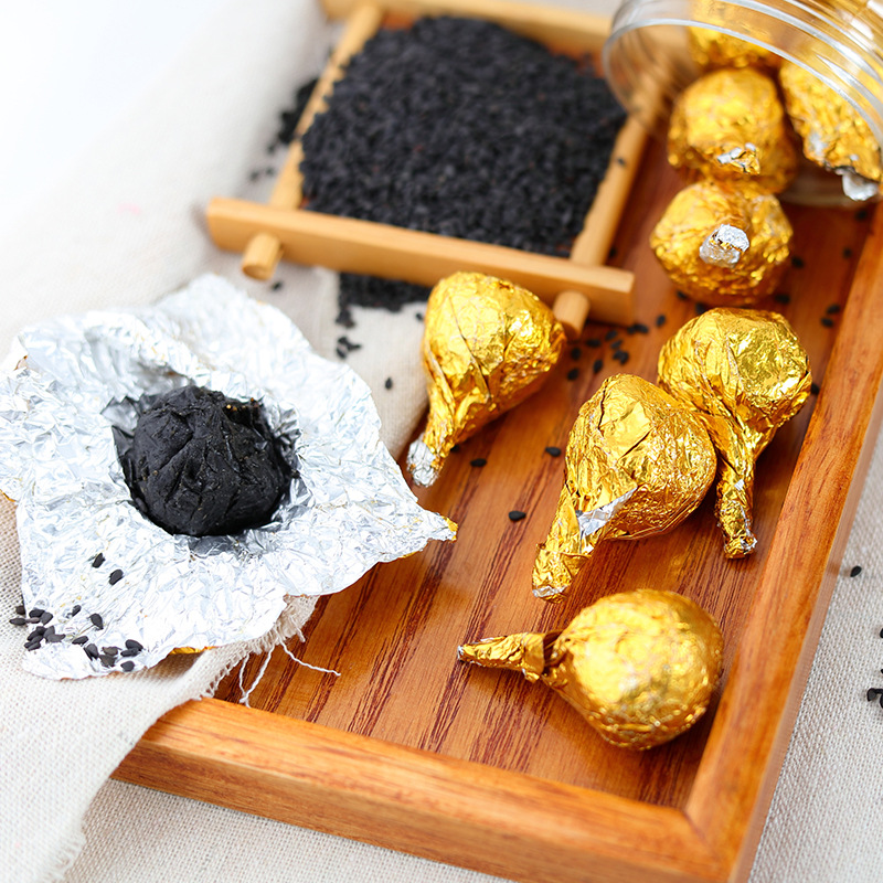 Nine-Steamed Nine-Sun-Dried Black Sesame Pills Hei Zhi Ma Wan 200g Low Sugar Honey Paste Balls - Image 4