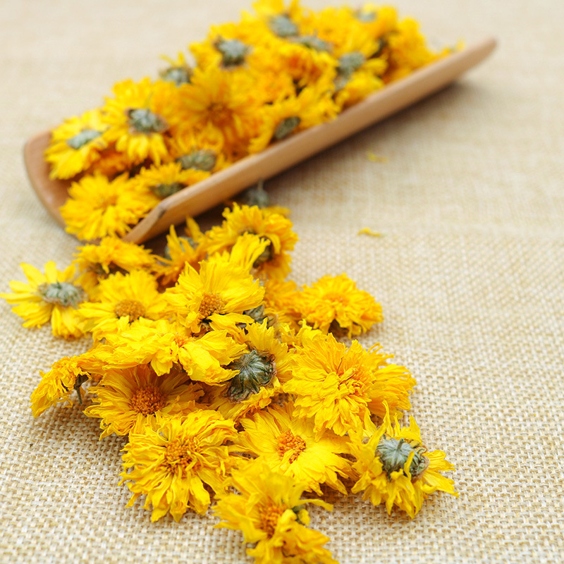 Yellow Chrysanthemum Flowers (Chrysanthemum morifolium) — Dried Loose Herbal Tea, 500g - Image 2