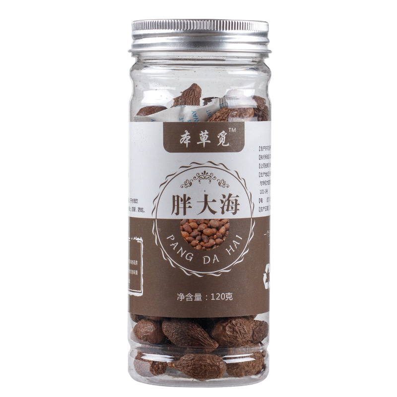Pang Da Hai (Sterculia lychnophora) — Dried Malva Nut for Herbal Tea, 120g Jar - Image 4