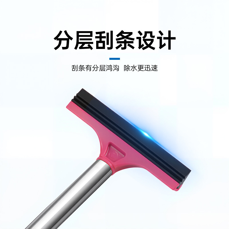 Car Rearview Mirror Wiper Stainless Steel Telescopic Squeegee 22-65cm Windshield Defogger Cleaning Blade - Image 3
