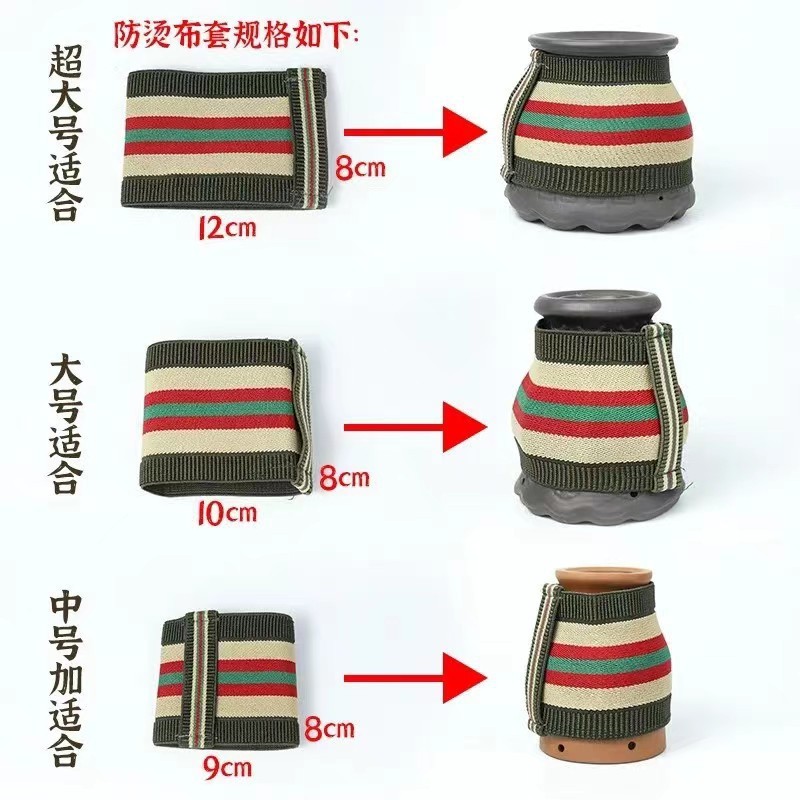 Moxibustion Jar Anti-Scald Elastic Cloth Sleeve Ceramic Cup Cover Heat Insulation Protector for Moxa Therapy - Image 2