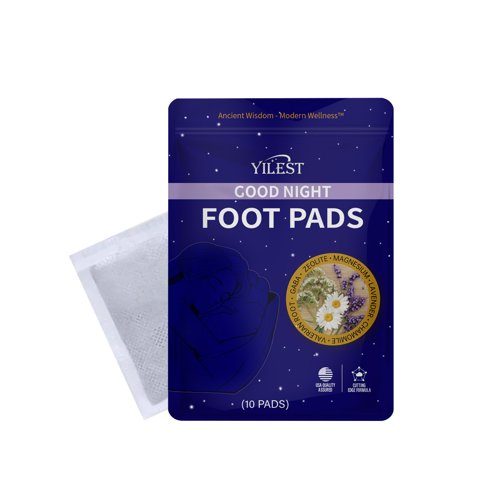 Herbal Foot Pads Sleep Support 10pcs Natural Relaxing Foot Care - Image 4