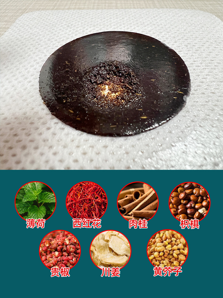 Sanfu Moxibustion Herbal Patch Self-Heating Acupoint Paste 8x8 cm Box - Image 4