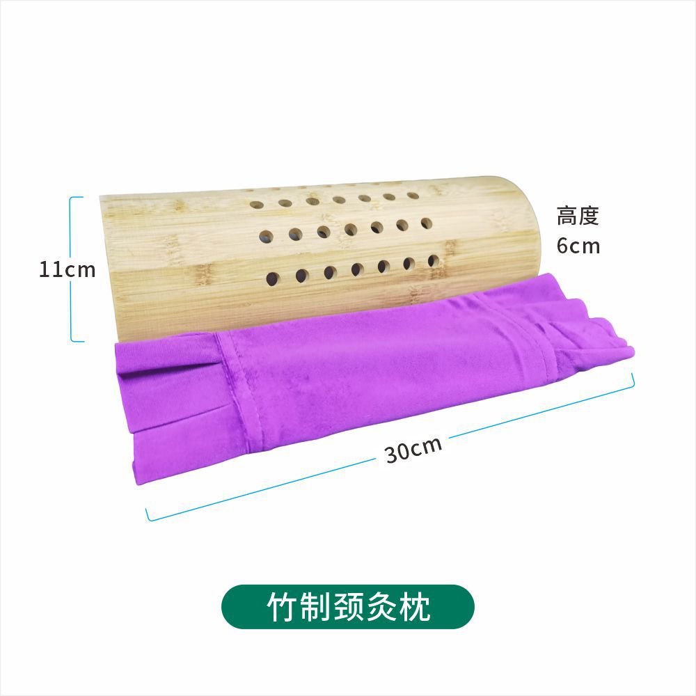 Moxa Pillow Neck Support with Smokeless Moxibustion Box Bamboo Cervical Warm Compress Ai Cao Moxa Stick Set 54 Sticks - Image 5