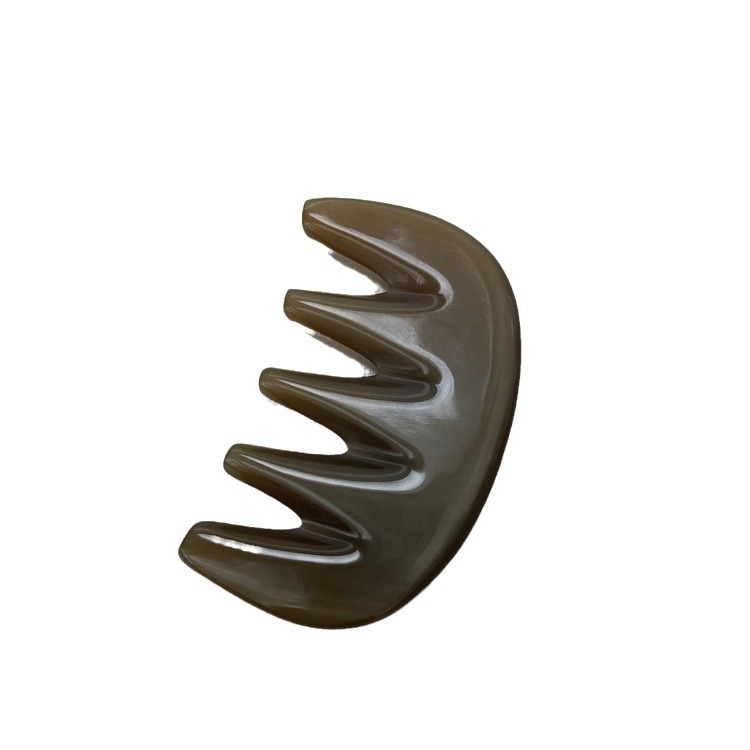 Horn Comb Five Teeth Meridian Massage Comb Wuzhi Shu Head Scalp Care Beauty Salon Tool - Image 5
