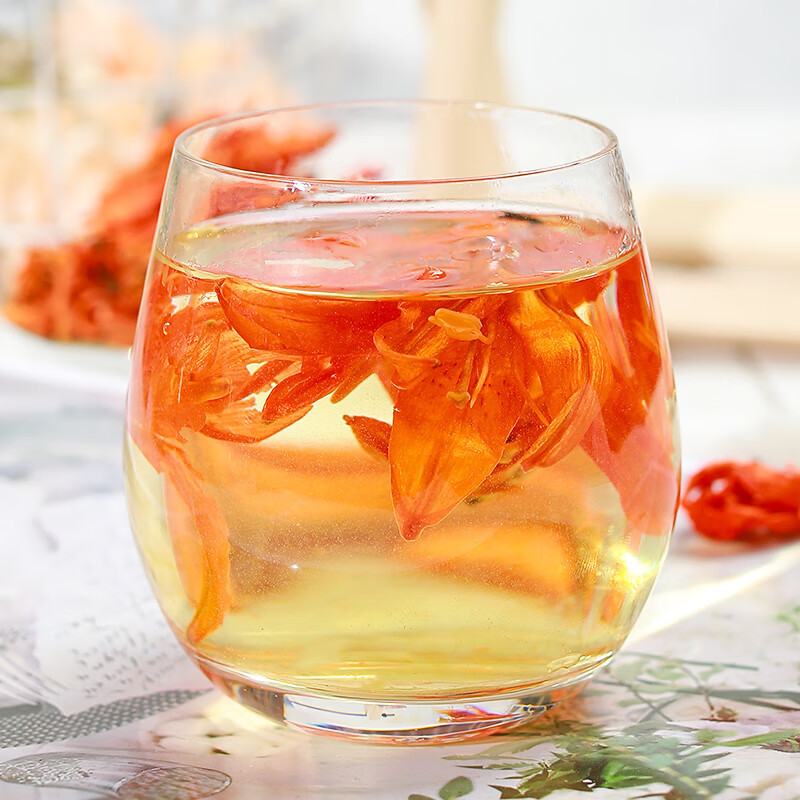 Dried Lily Flower Tea 500g Bai He Hua Loose Herbal Flowers Natural Floral Infusion - Image 4