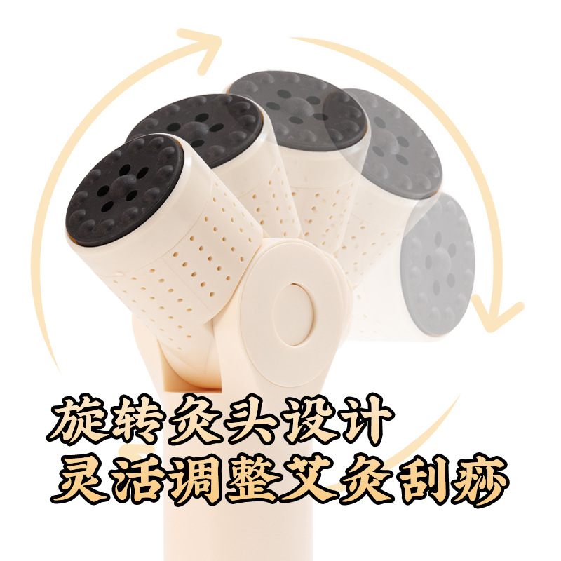 Bian Stone Moxa Stick Adjustable Head Warming Moxibustion Roller for Neck Shoulder Body Care - Image 4