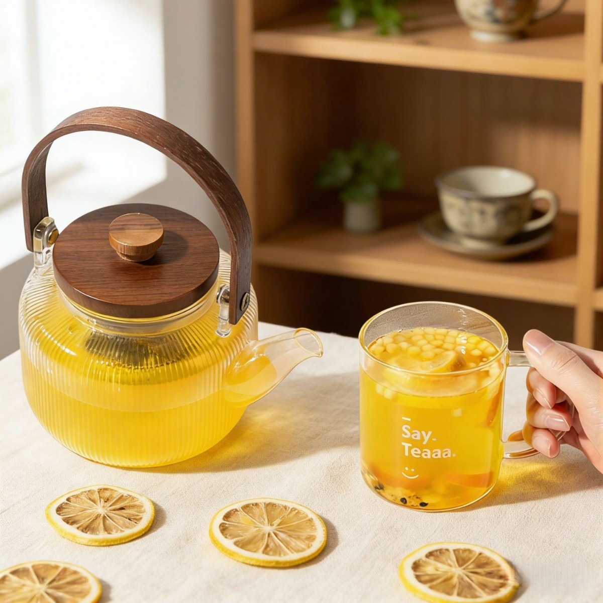 Lemon Kumquat Orange Tea 390g 30 Mini Jars Sweet Sour Fruit Tea Hot Brew - Image 3