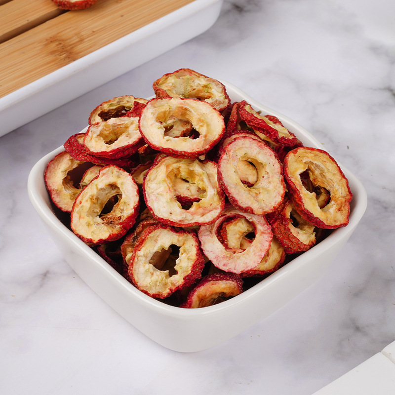 Hawthorn Slices (Crataegus pinnatifida) — Dried Hawthorn Fruit Rings for Tea, 80g Jar - Image 2