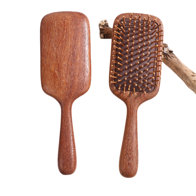 Sandalwood Air Cushion Massage Comb Anti Static Hair Scalp Care Manual Meridian Brush for Women and Home Use - Image 5