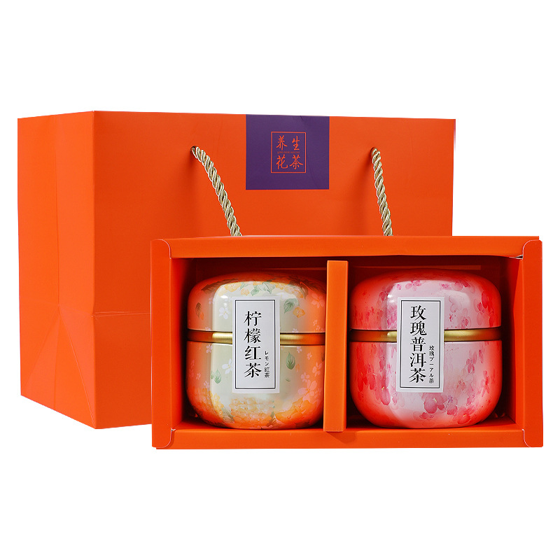 Flower Tea Gift Set Peach Oolong and Osmanthus Oolong Pyramid Tea Bags 3g x 20 Bags - Image 4