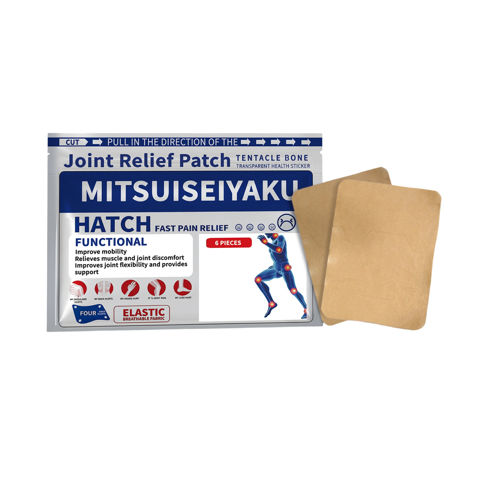 Mugwort Waist Patch Herbal Body Patches for Lumbar Support 10 Patches per Box - Image 4