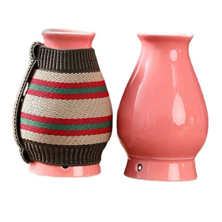 Ceramic Face Moxibustion Cup Peach Blossom Moxa Tool with Heat Guard Cloth and Moxa Cones for Facial Meridian Care - Image 3