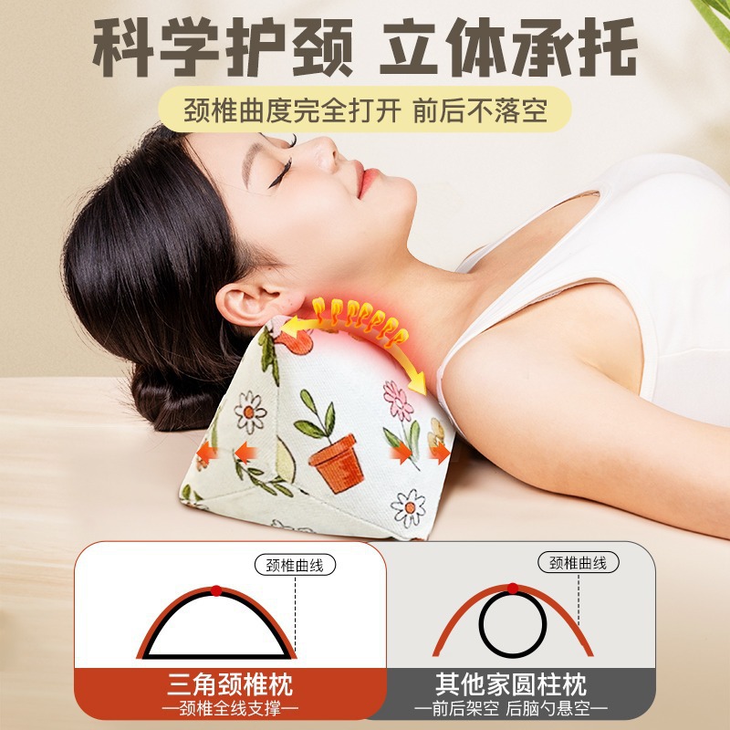 Buckwheat Cervical Pillow Qiao Mai Ke Neck Support Pillow 500g Candy Shape for Office Napping and Home Use - Image 3