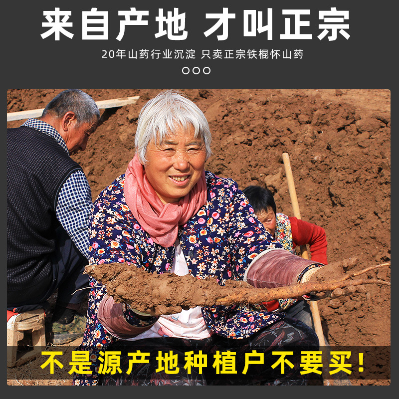 Dried Iron Stick Yam Slices Huai Shan Yao Chinese Yam Root for Soup and Tea 500g - Image 3