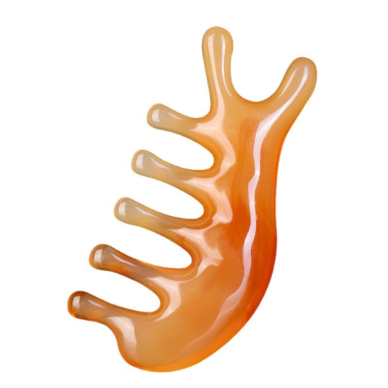 Dolphin Gua Sha Massage Comb Resin Facial Nose Bridge Scraping Tool Portable Lifting Massage - Image 5