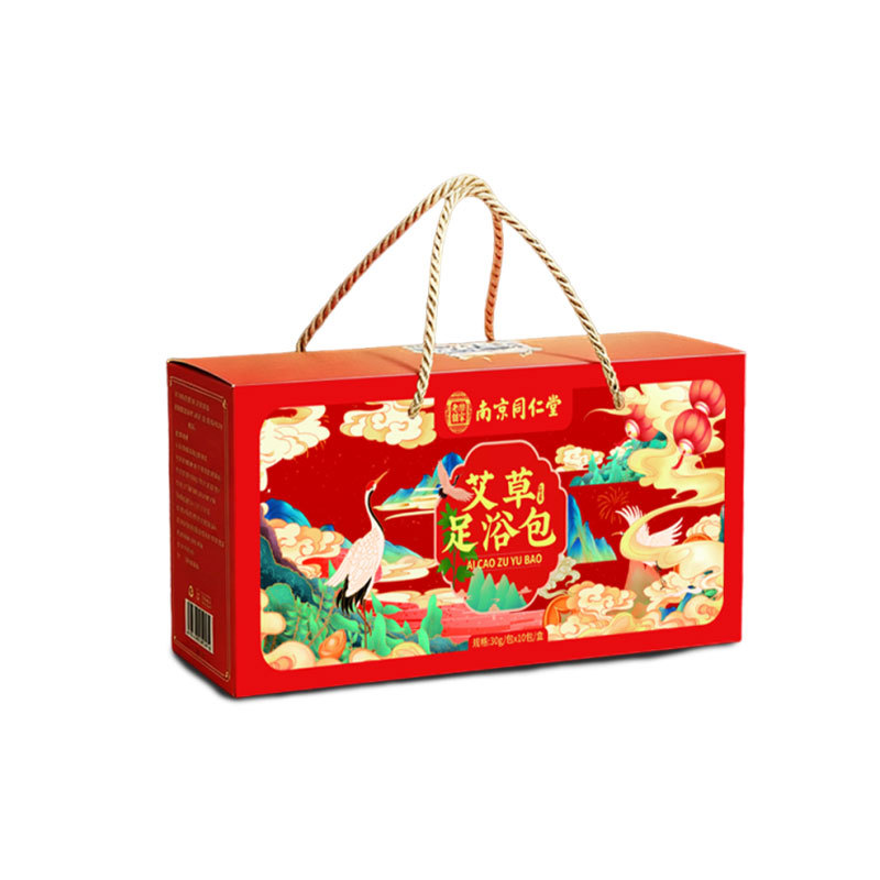 Nanjing Tongrentang Mugwort Foot Soak Bags 30g x 10 Herbal Ai Ye Foot Bath Gift Box - Image 5