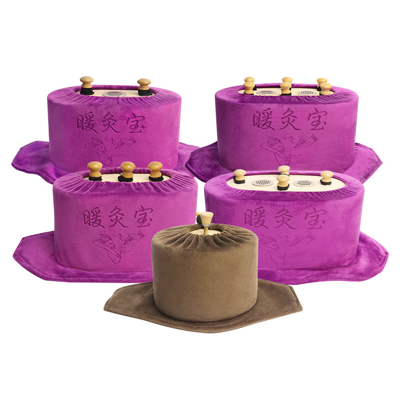 Smokeless Moxibustion Box Portable Warming Moxa Burner Solid Wood 6-Hole for Waist Abdomen and Body - Image 5