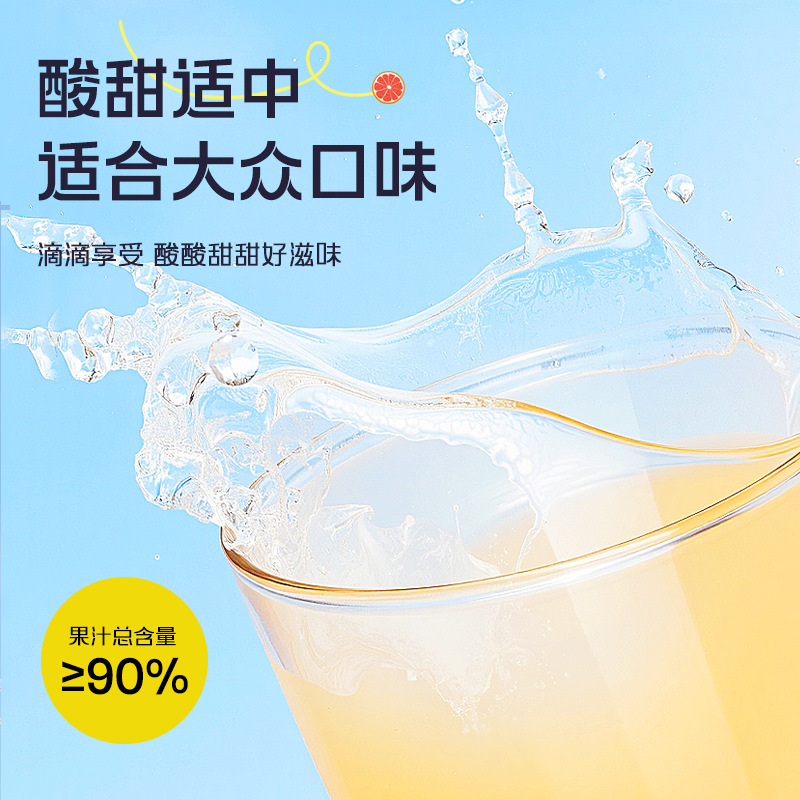 Honeysuckle Grapefruit Juice Drink 100ml Pouch Bags Herbal Summer Beverage - Image 3