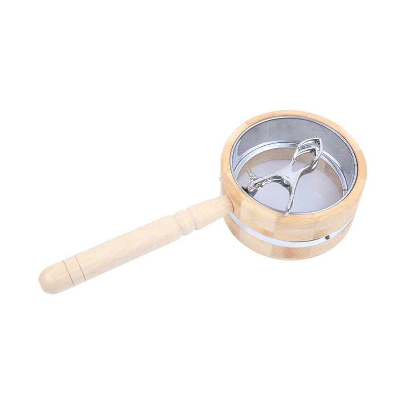 Wooden Ginger Moxa Separator Tool Large 15.5 cm Handheld Moxibustion Box for Traditional Indirect Moxa - Image 5