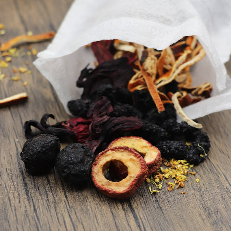 Sour Plum Soup Herbal Blend Suan Mei Tang 15 Packs with 200g Rock Sugar Traditional Summer Drink Mix - Image 2