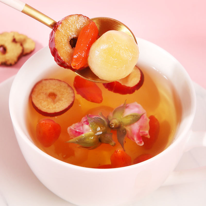 Longan Red Date Goji Herbal Tea Gui Yuan Hong Zao Gou Qi Cha 100g 10 Teabags Daily Wellness Brew - Image 3