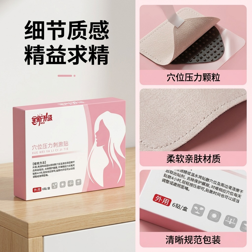 Leakage Support Acupoint Pressure Patches 6 Patches Per Box Abdominal Application - Image 4