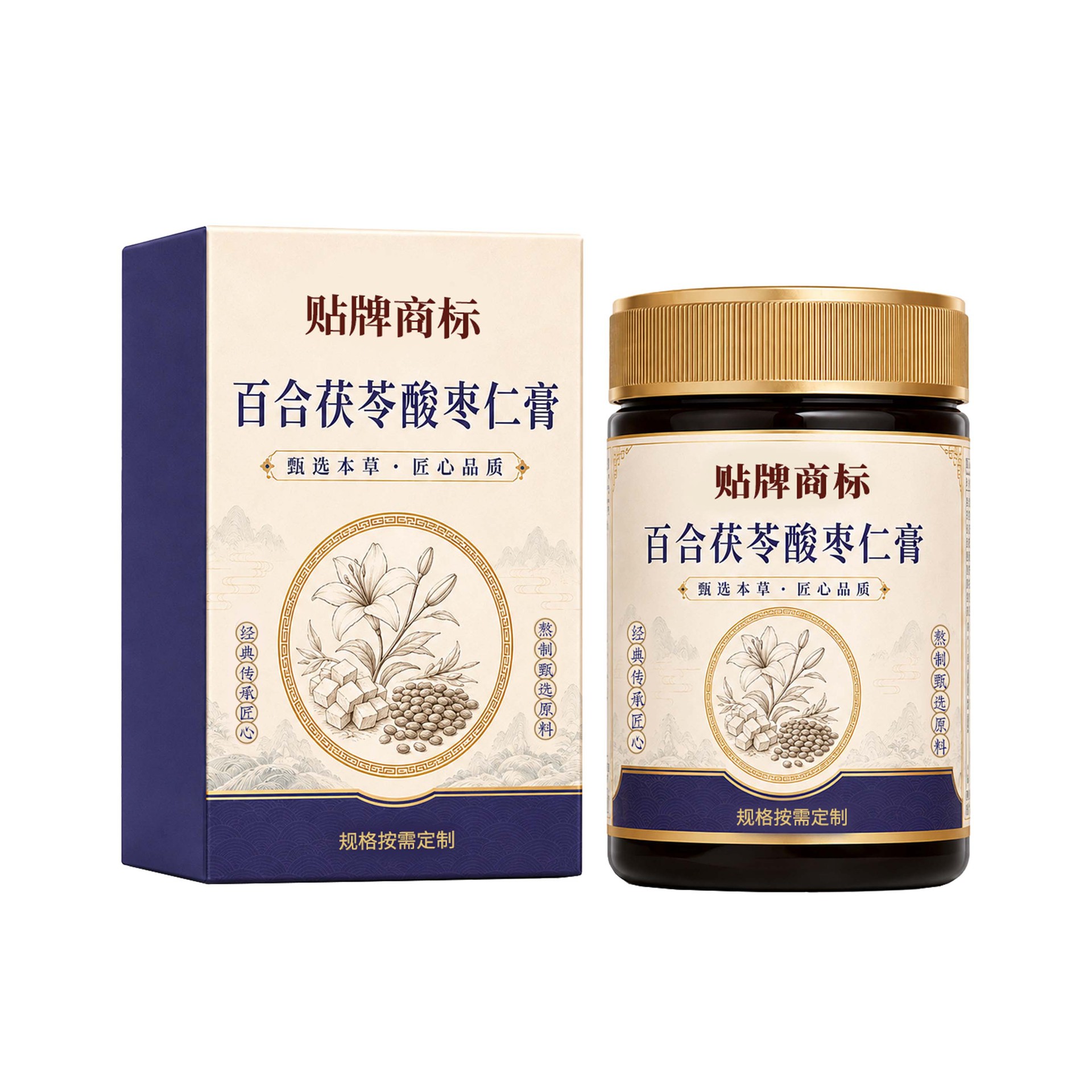 Baihe Fuling Suanzaoren Herbal Paste (Lily Bulb, Poria & Ziziphus) — Custom OEM Herbal Gao Formula - Image 5