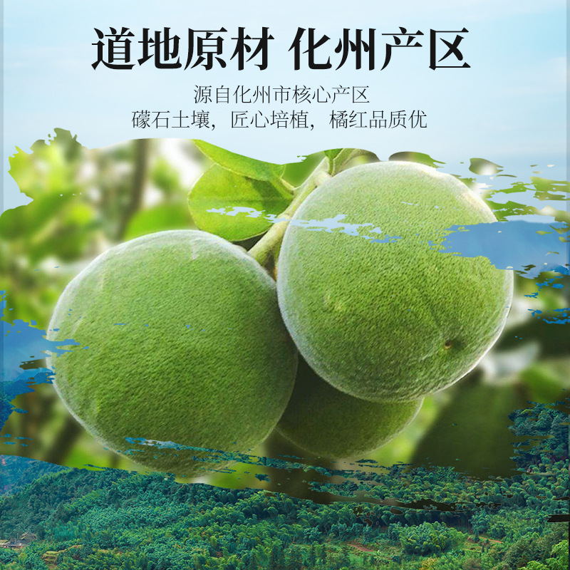 Dried Exocarpium Citri Grandis Slices Hua Ju Hong 45g Round Jar Traditional Herbal Tea - Image 3