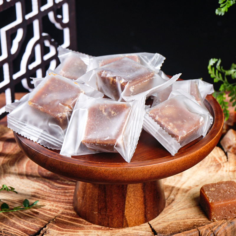 Yunnan Handmade Brown Sugar Blocks Traditional Cane Sugar 500g Jar Individually Wrapped - Image 2