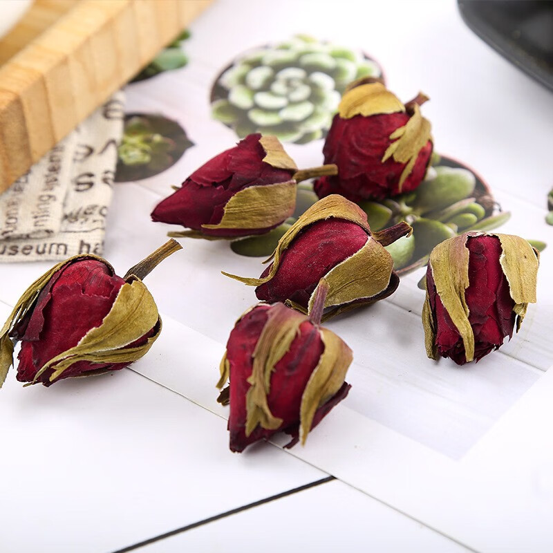 Chinese Rose Flower Tea Yue Ji Hua 月季花 500g Dried Whole Blossoms for Herbal Infusions - Image 2