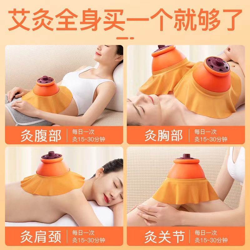 Moxibustion Box Magnetic Therapy Palace Moxa Jar Portable Moxibustion Device with 54 Moxa Sticks for Home and Studio Use - Image 2