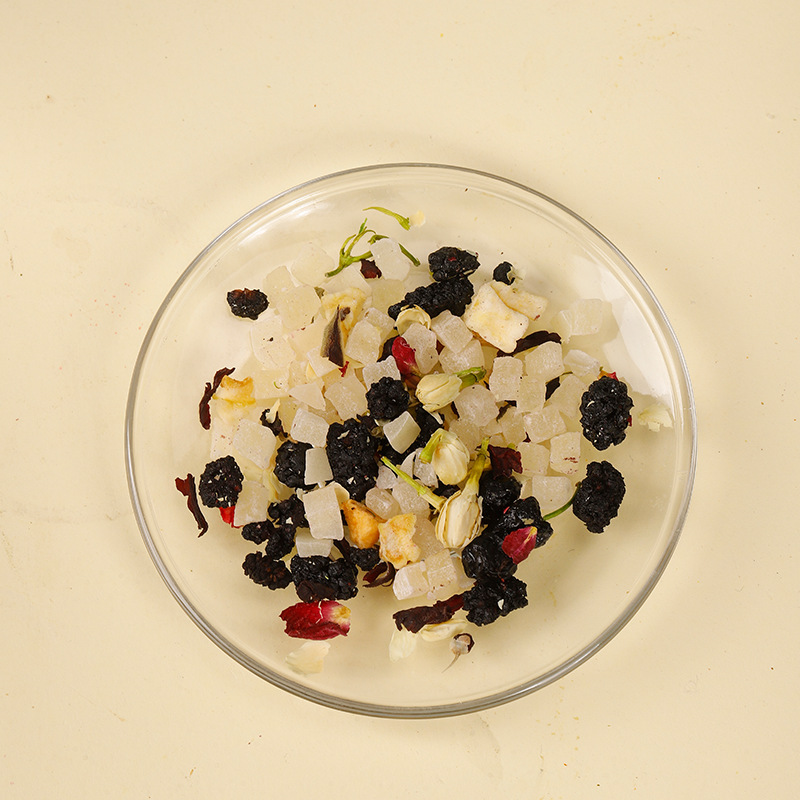 Blueberry Eye Care Fruit Tea Peach Mulberry Black Goji Rose Cold Brew Pyramid Tea Bags - Image 3