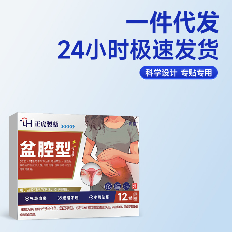 Women's Pelvic Care Herbal Patch for Lower Abdomen Warmth and Menstrual Comfort 6 Patches Per Box - Image 2