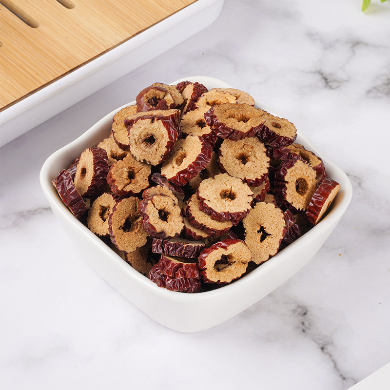 Pitted Red Date Slices (Ziziphus jujuba) — Dried Jujube Rings, 80g Jar, Ready to Eat - Image 2