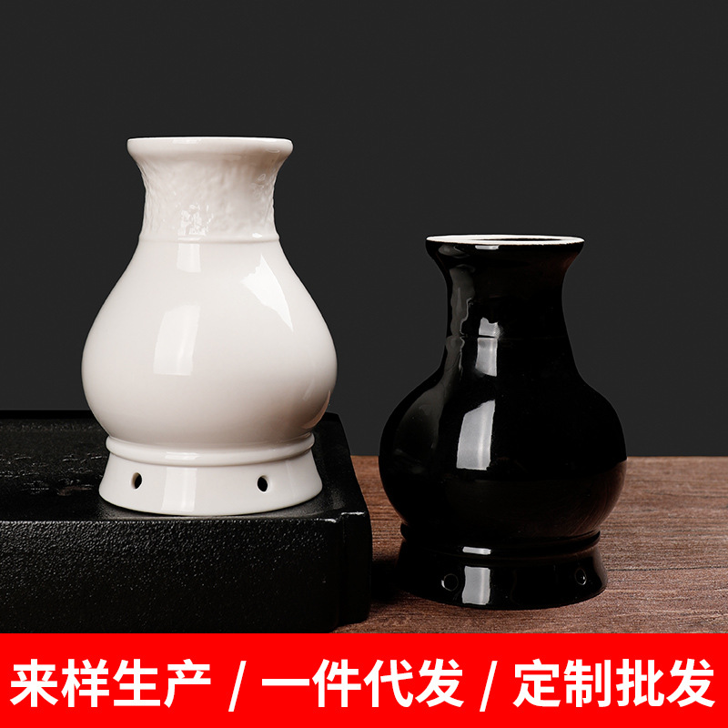 Ceramic Jade Pot Moxibustion Jar with Gua Sha Cup Portable Warm Therapy Device for Home Spa Wellness - Image 2