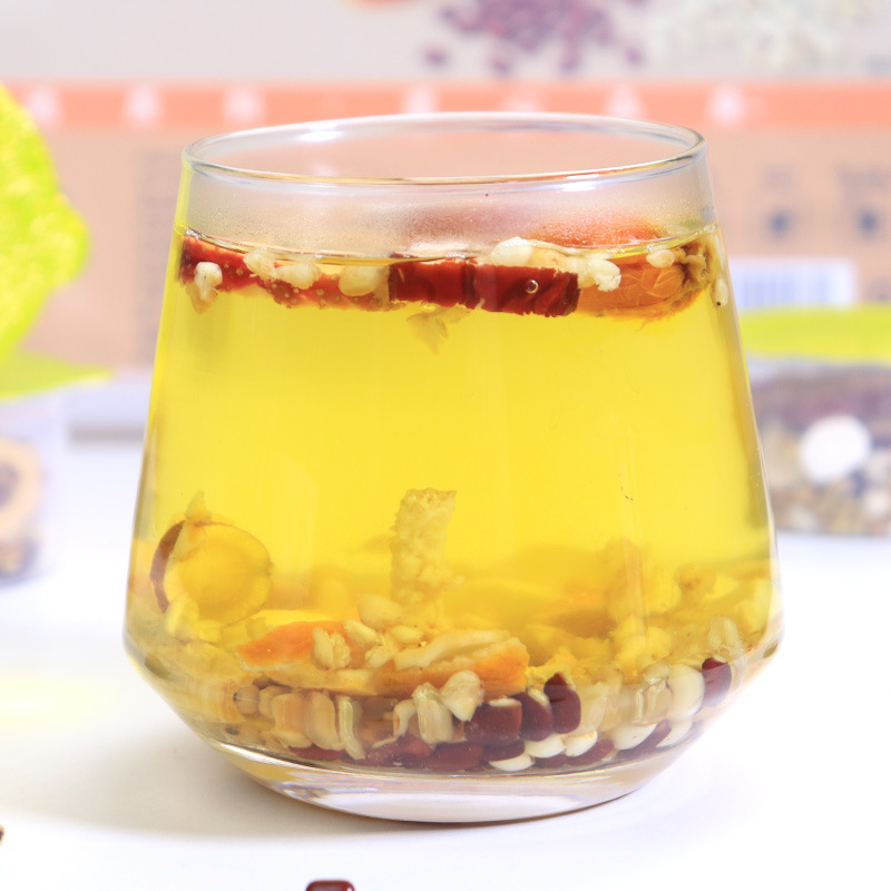 Tangerine Peel Adzuki Bean Coix Seed Tea Ju Pi Chi Xiao Dou Yi Mi Cha 225g Box 15 Jars Sugar Free - Image 3
