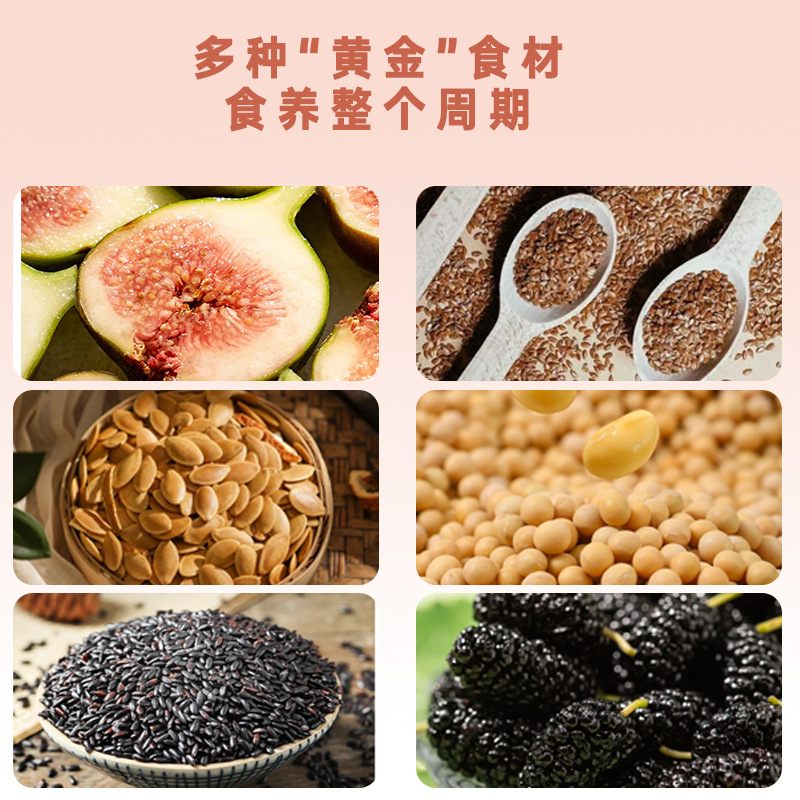 Fig Flaxseed Soy Milk Powder 140g High Protein Fiber Breakfast Meal Replacement Drink - Image 3