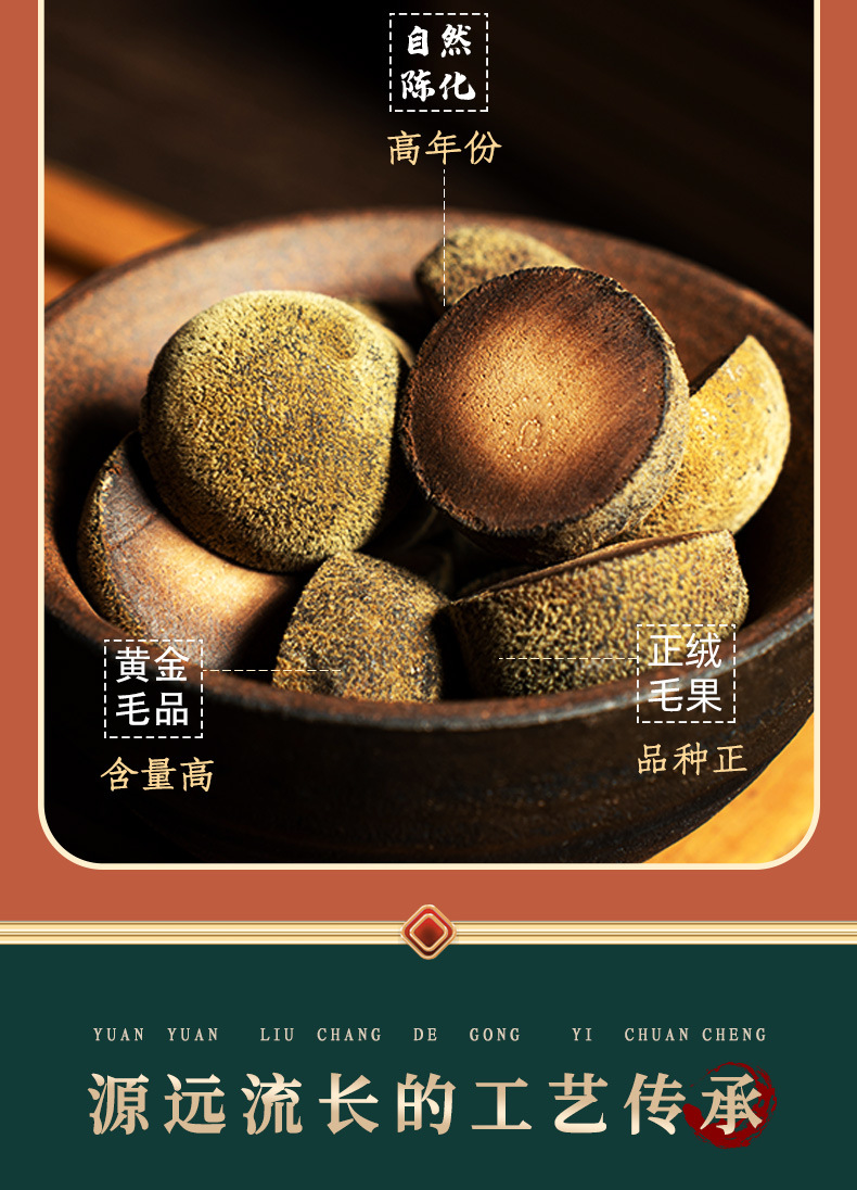 Huazhou Tangerine Peel Slices Hua Ju Hong 3g Individually Wrapped Dried Citrus Peel for Traditional Herbal Tea - Image 4