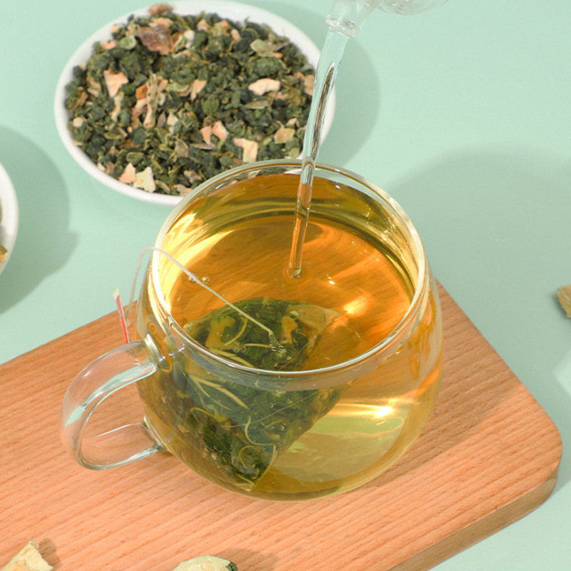 Sang Ye Shuang Gua Tea Mulberry Leaf Double Melon Herbal Tea 100 Pyramid Bags Sugar Free Cold Brew Wellness Tea - Image 2